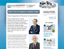 Tablet Screenshot of brainresearchsupplement.com